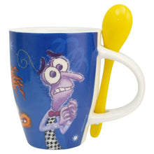 Cargar imagen en el visor de la galería, Intensamente 2 Set de 2 Tazas Porcelana con Cuchara, Capacidad 310 ML con Caja de Regalo