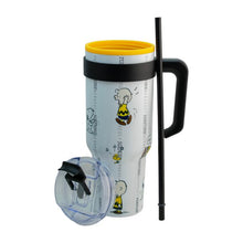 Cargar imagen en el visor de la galería, Snoopy Termo Alto doble pared con tapa hermetica Chrlie Brown Woodstock Peanuts capacidad 1.2L