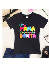Cargar imagen en el visor de la galería, Playera La Mama mas Bonita Dia de Las Madres 10 de Mayo Bichota