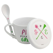 Cargar imagen en el visor de la galería, Wicked Taza de Porcelana con Tapa, Cuchara y Caja de Regalo Wicked 580ml