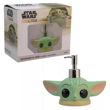Cargar imagen en el visor de la galería, Baby Yoda Dispensador de Jabon de Ceramica 3D Disney Star Wars Grogu capacidad 200 Ml
