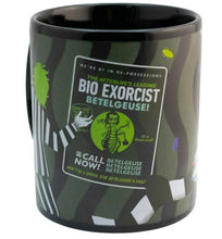 Cargar imagen en el visor de la galería, Beetlejuice Taza Mágica Cerámica Brilla En Oscuridad Tarro 340 Ml Color Negro