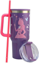 Cargar imagen en el visor de la galería, Wicked Termo Alto Doble Pared Con Asa Y Popote Glinda, Capacidad 1.2 L