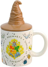 Cargar imagen en el visor de la galería, Harry Potter Tarro Hogwarts Taza Tapa 3D Sombrero seleccionador Ceramica capacidad 532ML