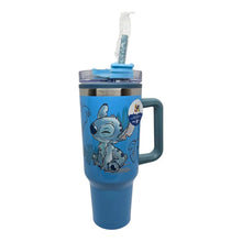 Cargar imagen en el visor de la galería, Stitch Termo Alto Jumbo Con Asa Y Popote Stitch & Trapos Lilo & Stitch