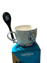 Cargar imagen en el visor de la galería, Pato Donald Taza de Porcelana con Tapa, Cuchara y Caja de Regalo 580 ml