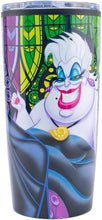 Cargar imagen en el visor de la galería, Villanas Disney Vaso Reutilizable Doble Pared Disney Villanas, Maléfica, Úrsula y Reina Malvada, Termo para Bebidas Calientes con Tapa Transparente Deslizable, Capacidad 450 mililitros