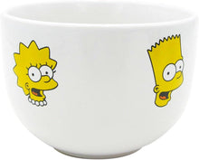 Cargar imagen en el visor de la galería, Los SImpson Tazon cerealero Taza Jumbo Ceramica Tarro Homero Bart Maggie 820 ml