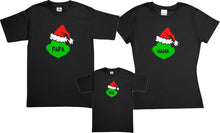 Cargar imagen en el visor de la galería, Set El Grinch 3 Playeras Navidad Familia Papa, Mama & Hijo Evento
