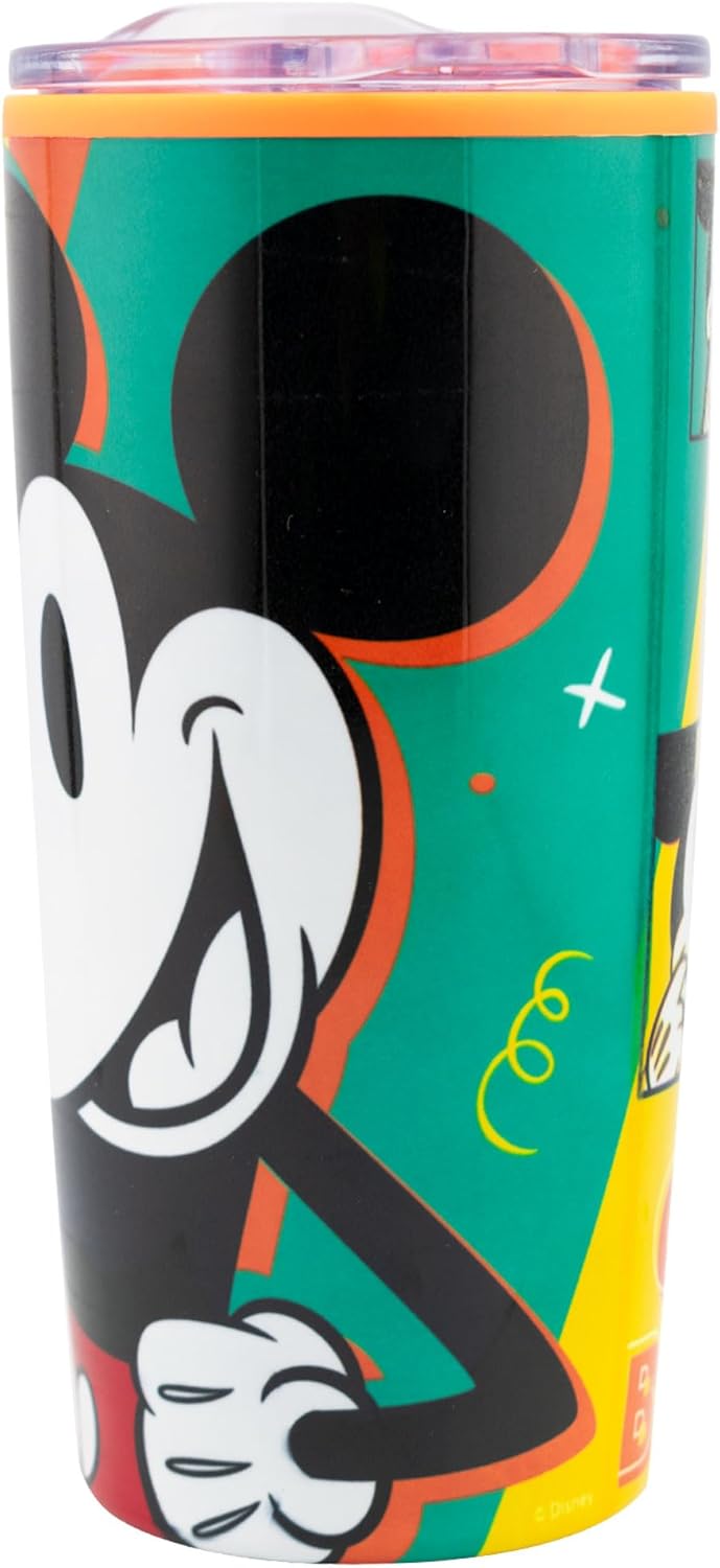 Termo Mickey Mouse doble pared acero inoxidavle tapa deslizante 500 ml