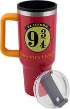 Cargar imagen en el visor de la galería, Harry Potter Termo Alto doble pared con tapa hermetica Hogwarts plataforma 9 3/4 capacidad 1.2L