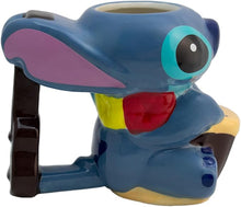 Cargar imagen en el visor de la galería, Taza Stitch 3D Diseño Stitch Musical con Asa en Forma de Ukulele, Tarro para Bebidas Calientes, Capacidad 325 ml, Multicolor