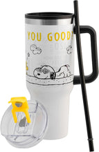 Cargar imagen en el visor de la galería, Snoopy Termo Alto doble pared con tapa hermetica Peanuts capacidad 1.2L