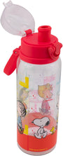 Cargar imagen en el visor de la galería, Snoopy Botella de agua transparente para niños, recipiente escolar para transportar bebidas Peanuts 950ML, Botella de plastico