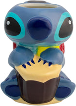 Cargar imagen en el visor de la galería, Taza Stitch 3D Diseño Stitch Musical con Asa en Forma de Ukulele, Tarro para Bebidas Calientes, Capacidad 325 ml, Multicolor