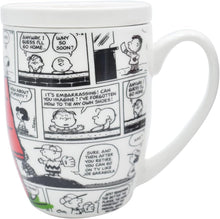 Cargar imagen en el visor de la galería, Snoopy Taza para Café de Porcelana con Tapa Protectora Peanuts Tarro para Bebidas Calientes 354 mililitros con Caja de Regalo