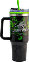 Cargar imagen en el visor de la galería, Jurassic Park Termo Doble Pared Jurassic World 1.2 Litros, Vaso Térmico XL con Asa, Tapa Antiderrames