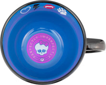 Cargar imagen en el visor de la galería, Tazon Monster High Taza Jumbo Tarro Plato Sopero Cuenco para Cereal Capacidad 820 ml Bitono Negro Azul