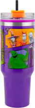 Cargar imagen en el visor de la galería, Jack Skellington Termo El Extraño Mundo de Jack Grande Acero Inoxidable Vaso Térmico con Tapa y Popote de Plástico para Bebidas Frías y Calientes The Nightmare before christmas Capacidad 1.2 Litros