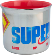 Cargar imagen en el visor de la galería, Superman Taza iridiscente de ceramica 430ML