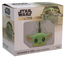 Cargar imagen en el visor de la galería, Baby Yoda Dispensador de Jabon de Ceramica 3D Disney Star Wars Grogu capacidad 200 Ml