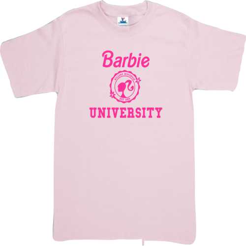 Playera Barbie University Dama/Caballero/Infantil