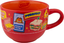 Cargar imagen en el visor de la galería, Garfield Tarro Jumbo de Cerámica Bitono NickelodeonGarfield The Movie Taza Jumbo Multiusos Plato Sopero, Cuenco para Cereal, Capacidad 820 ml