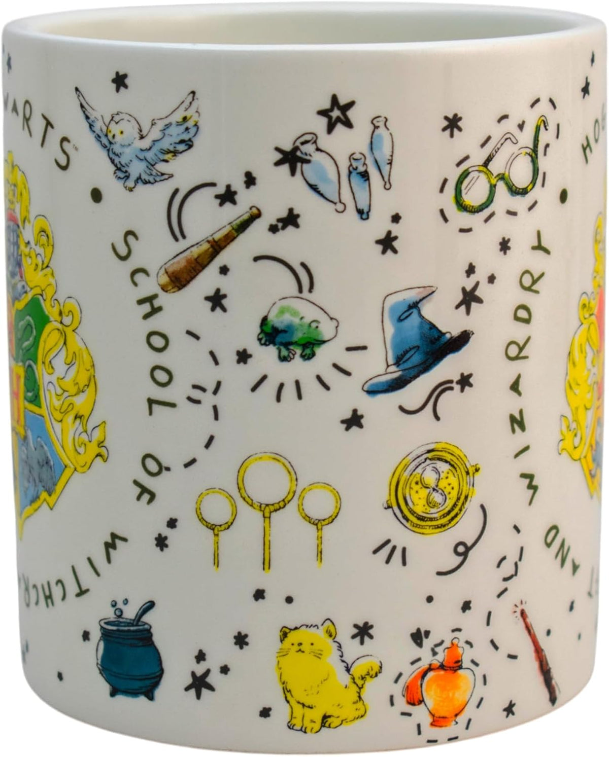 Harry Potter Tarro Hogwarts Taza Tapa 3D Sombrero seleccionador Ceramica capacidad 532ML