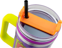 Cargar imagen en el visor de la galería, Jack Skellington Termo El Extraño Mundo de Jack Grande Acero Inoxidable Vaso Térmico con Tapa y Popote de Plástico para Bebidas Frías y Calientes The Nightmare before christmas Capacidad 1.2 Litros