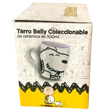 Cargar imagen en el visor de la galería, Taza Snoopy Tarro Belly Ceramica Peanuts Woodstock Caja de Regalo coleccionable de 500ML