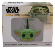Cargar imagen en el visor de la galería, Baby Yoda Dispensador de Jabon de Ceramica 3D Disney Star Wars Grogu capacidad 200 Ml