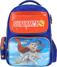 Cargar imagen en el visor de la galería, Mochila Superman Krypto Escolar Primaria Lenticular