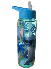 Cargar imagen en el visor de la galería, Stitch Botella Tapa con Asa y Popote Plegable de Plástico, Capacidad 700 ml