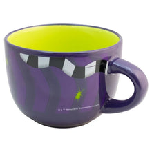 Cargar imagen en el visor de la galería, Beetlejuice Taza Jumbo Bitono, Diseño Sandworm, Beetlejuice la Película, Tarro Multiusos, Capacidad 820 ml, Morado