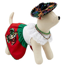 Cargar imagen en el visor de la galería, Disfraz Vestido China Poblana Mexicano Para Mascota Perro Fiestas Patrias Gato Sombrero