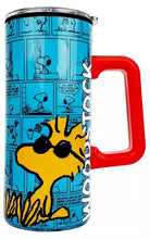 Cargar imagen en el visor de la galería, Snoopy Termo con Asa doble pared capacidad 550 mls Peanuts Woodstock