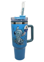 Cargar imagen en el visor de la galería, Stitch Termo Alto Jumbo Con Asa Y Popote Stitch & Trapos Lilo & Stitch