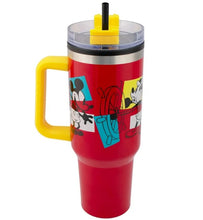Cargar imagen en el visor de la galería, Termo Alto Mickey Mouse Doble Pared Con Asa Y Popote Disney Capacidad 1.2 L