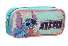 Cargar imagen en el visor de la galería, Stitch Lapicera Ruz Estuchera Disney Poliéster Turquesa y Rosa Estuche