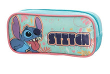 Cargar imagen en el visor de la galería, Stitch Lapicera Ruz Estuchera Disney Poliéster Turquesa y Rosa Estuche