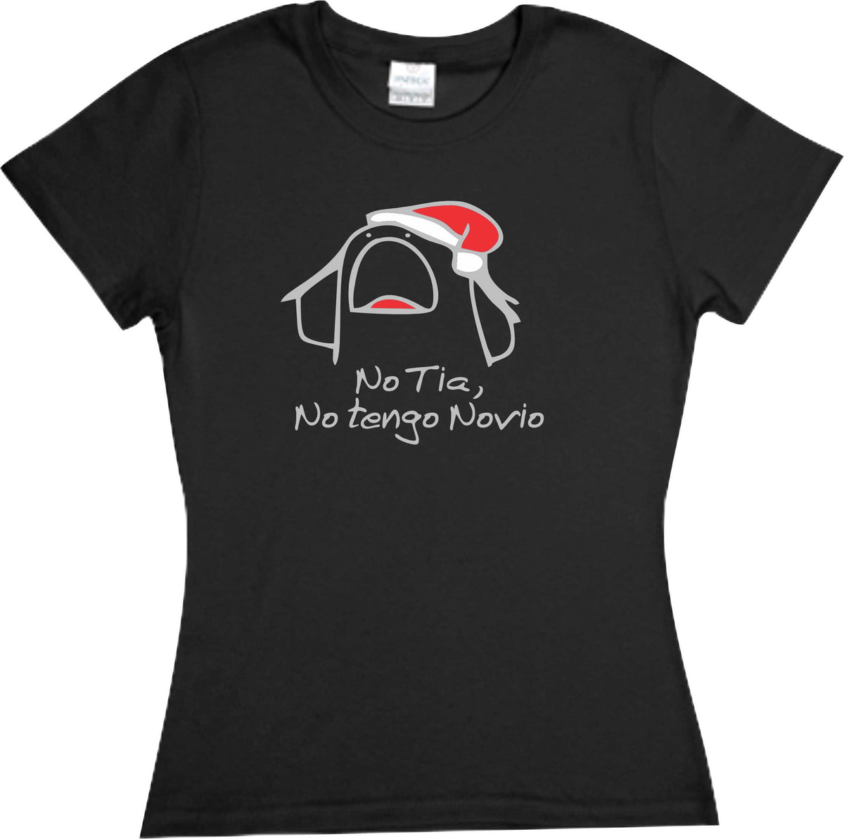 Playera Flork Navidad No tia no Tengo novio Sarcasmo Familia Fiesta