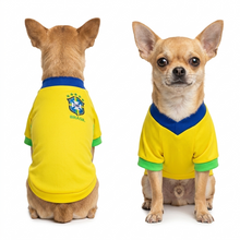 Cargar imagen en el visor de la galería, Playera Seleccion Brasil Perro Jersey Mundial 2026 Gato Mascota