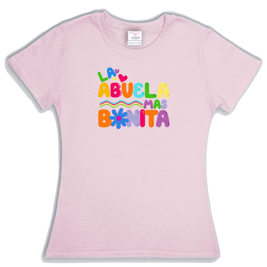 Playera La Abuela mas Bonita Bichota Manga Corta