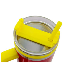 Cargar imagen en el visor de la galería, Snoopy Termo Alto Doble Pared Con Asa Y Popote Rojo Snoopy & Friends, Peanuts, Capacidad 1.2 L