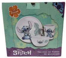 Cargar imagen en el visor de la galería, Stitch Vajilla Porcelana para 4 personas