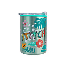Cargar imagen en el visor de la galería, Stitch Termo Doble Pared Tapa Deslizable Vaso Botella Tarro 350 ml