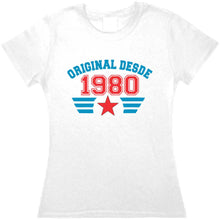Cargar imagen en el visor de la galería, Playera Cumpleaños Original Desde Año Personalizable corte Infantil, Dama o Caballero