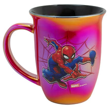 Cargar imagen en el visor de la galería, Spiderman Tarro e Cerámica Iridiscente Bitono, Hombre Araña capacidad 470 ml