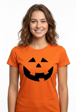 Cargar imagen en el visor de la galería, Playera Calabaza de Halloween Dama / caballero o Infantil