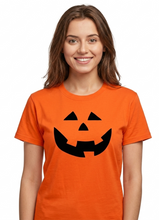 Cargar imagen en el visor de la galería, Playera Calabaza de Halloween Dama / caballero o Infantil